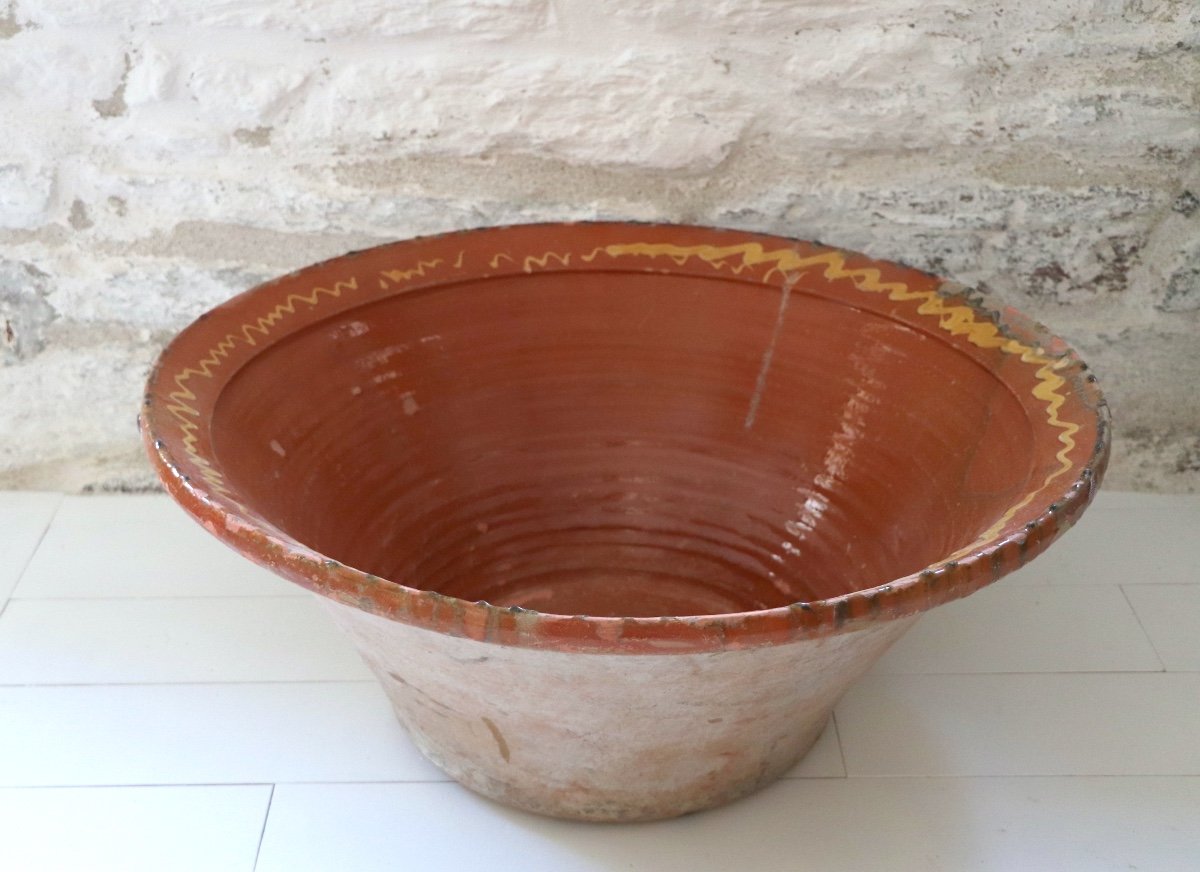 Large Lebrillo Pottery Minorca Spain XIX-photo-3