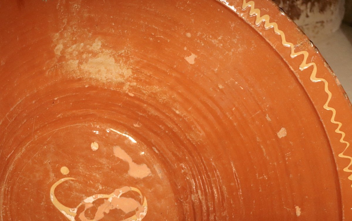 Large Lebrillo Pottery Minorca Spain XIX-photo-4