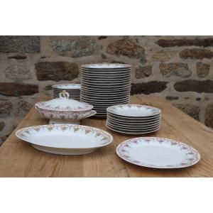 Service Porcelaine, Limoges Cmc Maureil Chapeau Charles