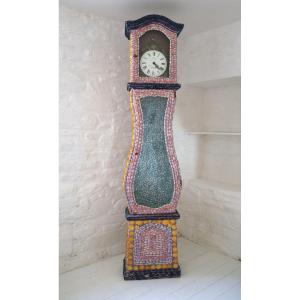 Comtoise Horloge Coquillages XXᵉ Si&egrave;cle Style Grotto