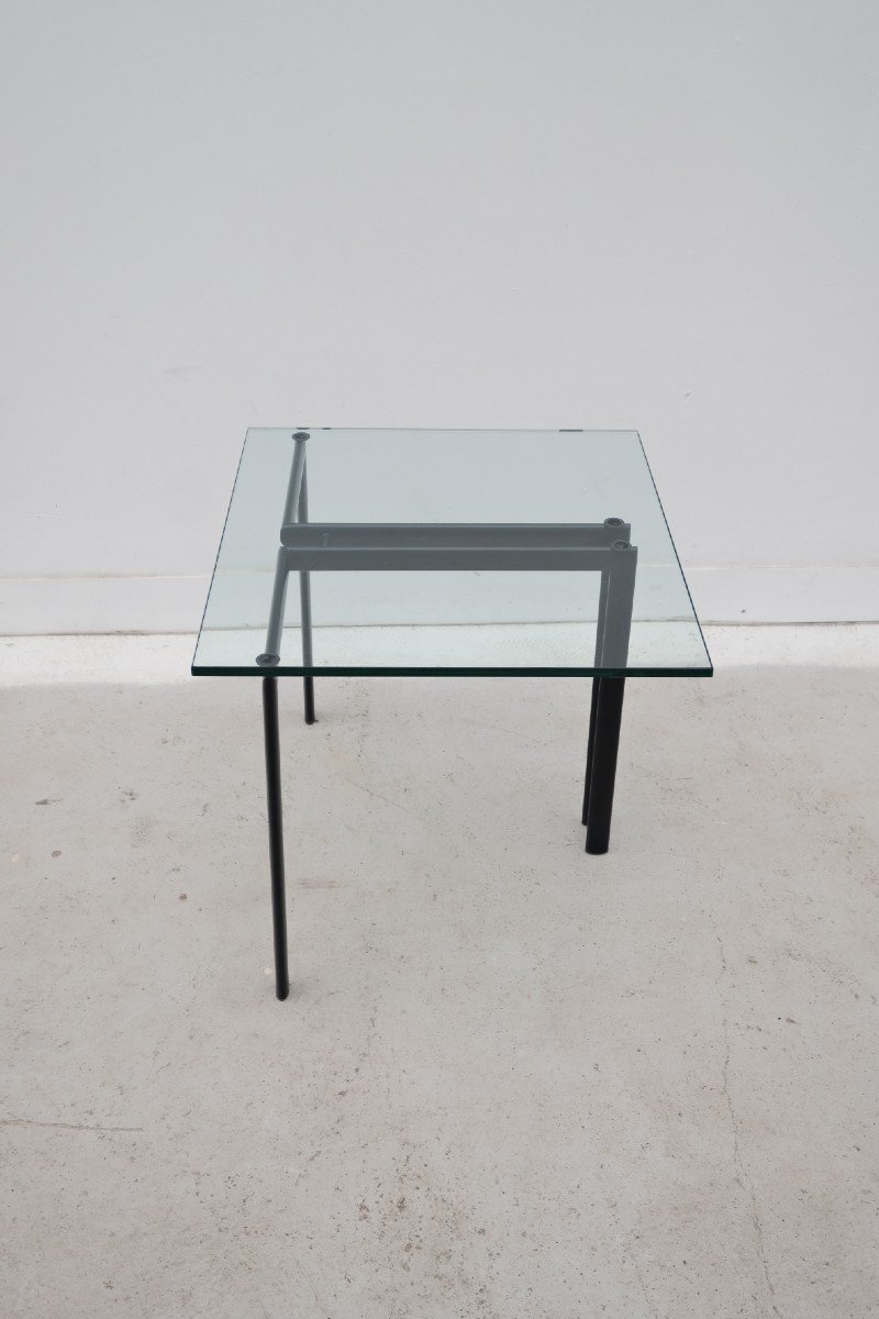 Catellan Italia Metal And Glass Side Table, 1980 -photo-1