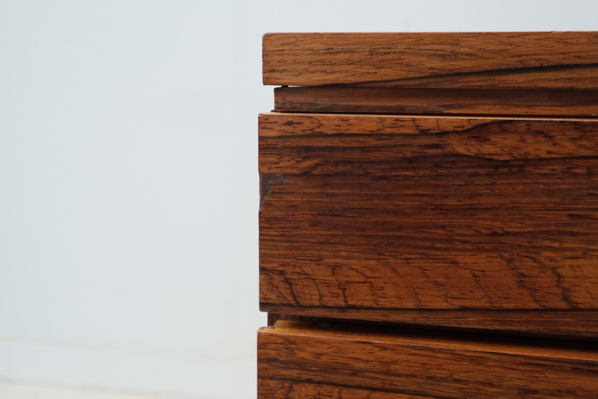 Desk In Rio Rosewood And Metal Leg, Germany 1970  -photo-3