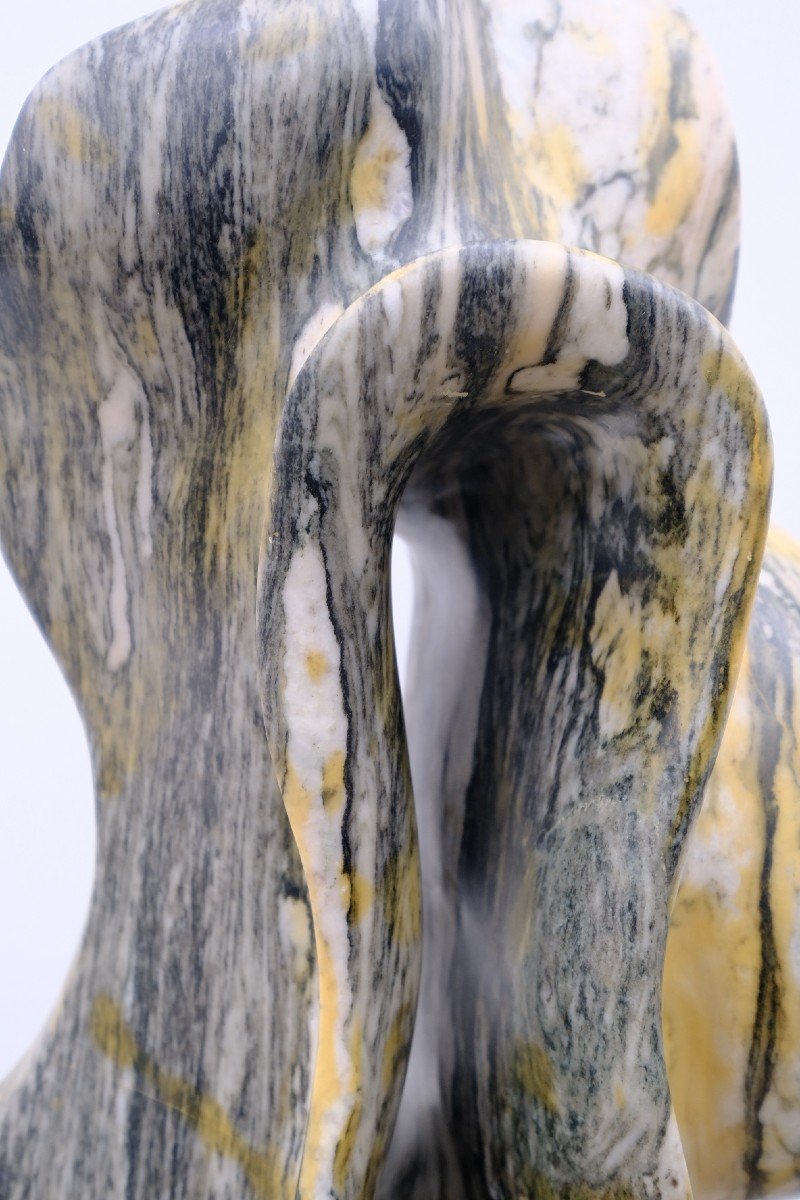 Marble Sculpture By Hugo Verheyen, 1970 -photo-3