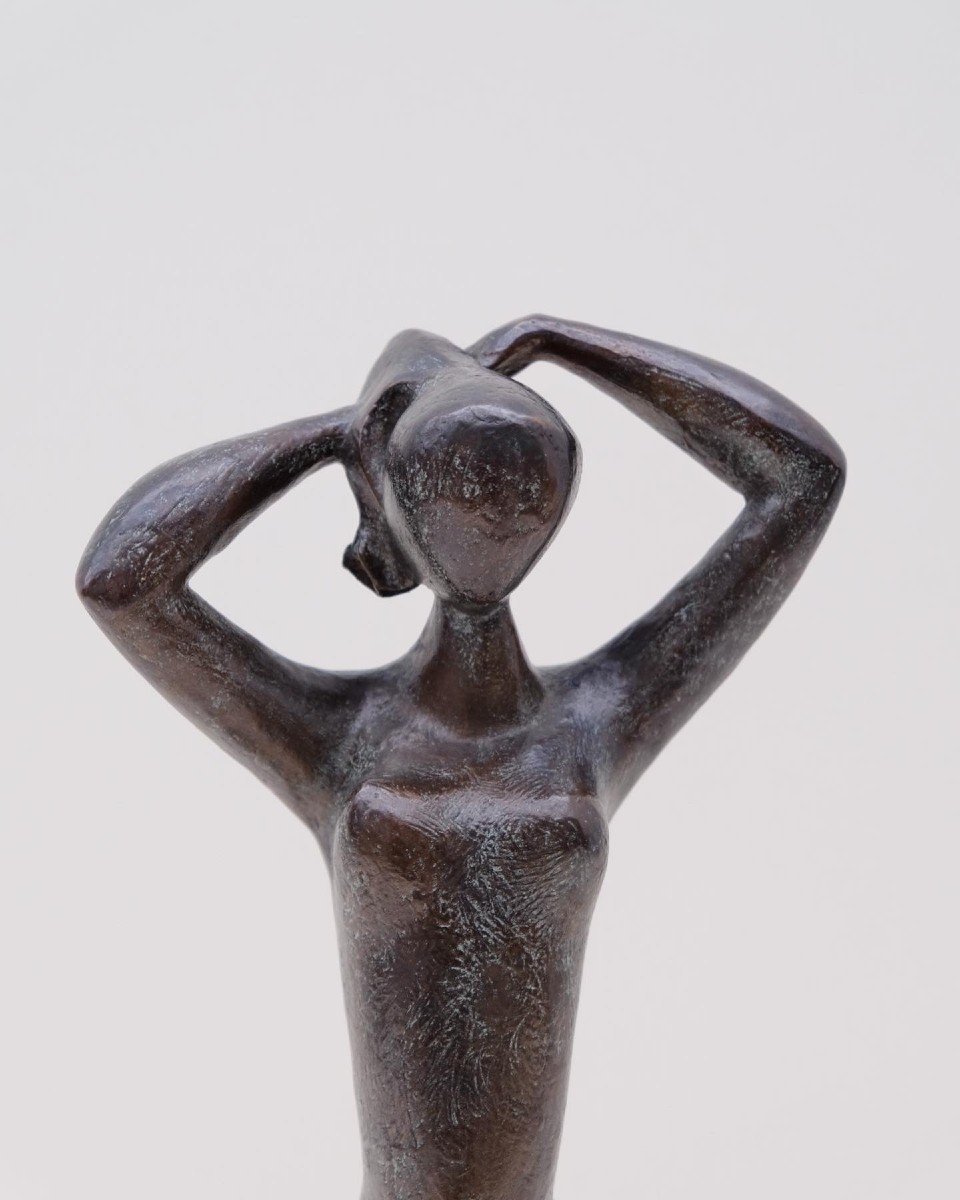 Sculpture By Arthur Saura (1928-2019) In Bronze Foundry Barberi 4/8, 1994  -photo-4