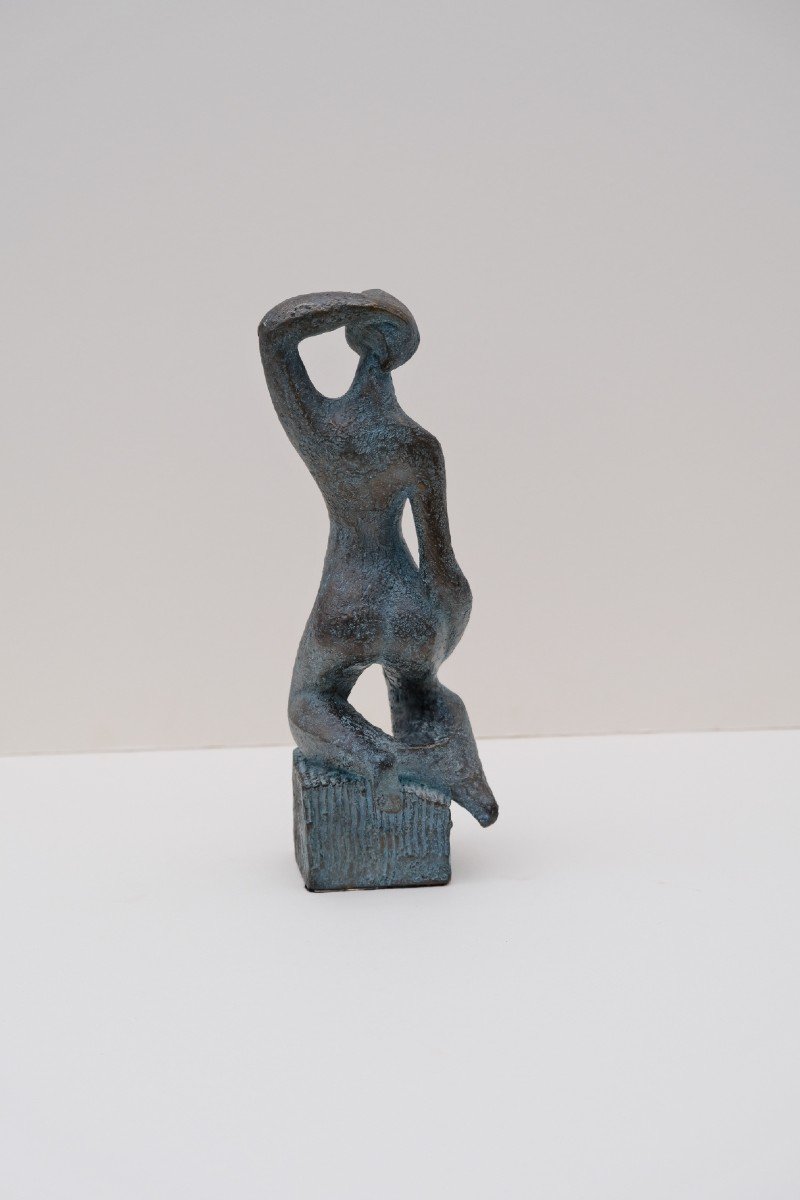 Sculpture De Arthur Saura (1928-2019) En Bronze Fondeur Barberi 1/8, 2000  -photo-4