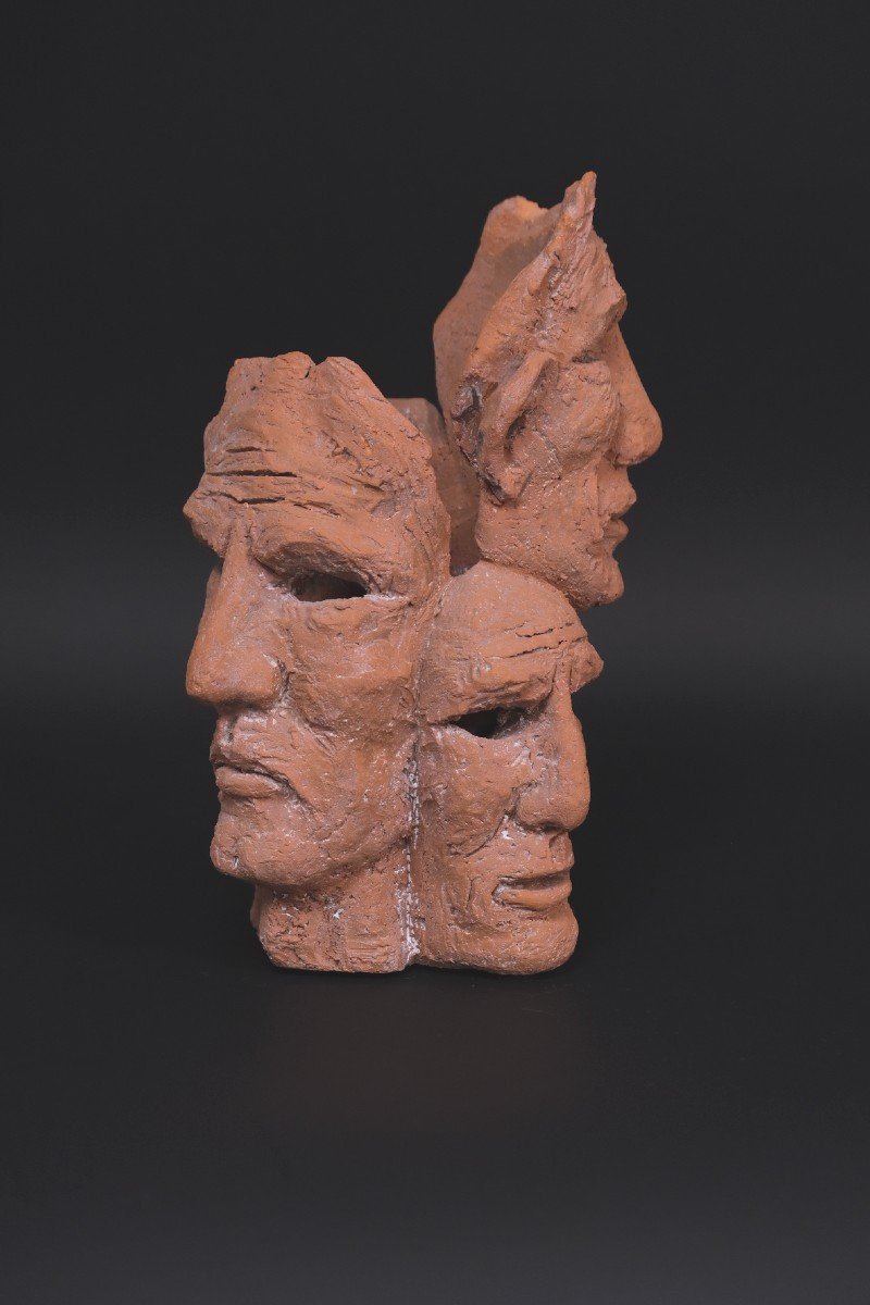 Terracotta Sculpture By Hugo Verheyen, 1960  -photo-2