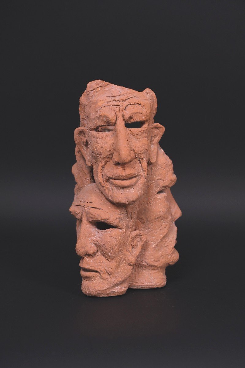 Terracotta Sculpture By Hugo Verheyen, 1960  