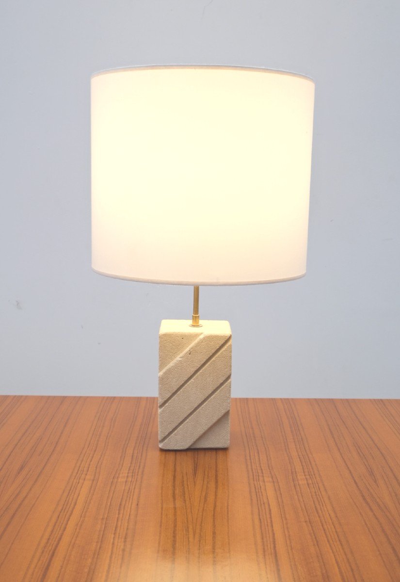 Lampe En Pierre Du Gard, 1970  