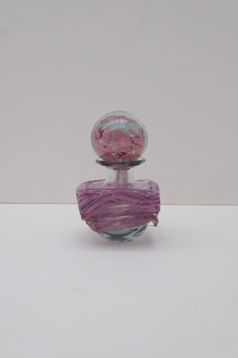 Mdina Blown Glass Bottle, 1970  -photo-2