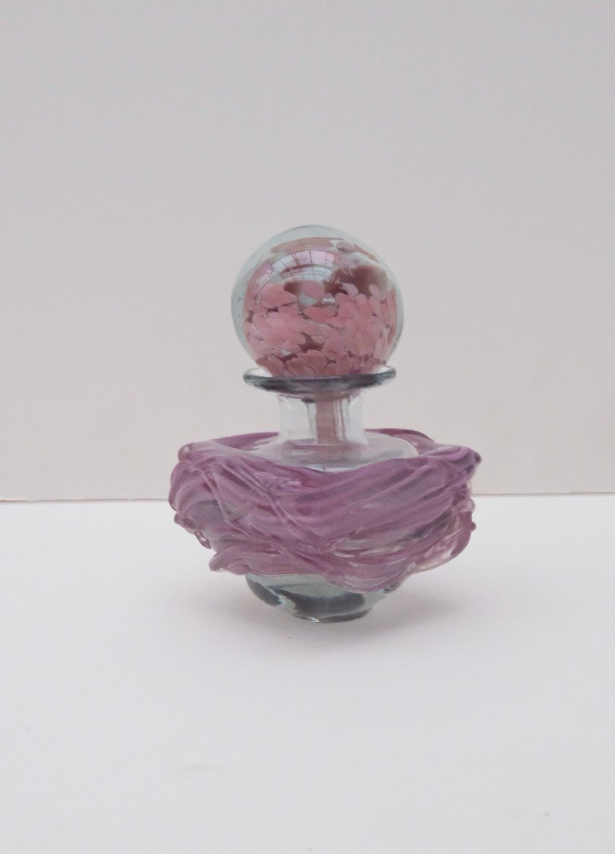 Mdina Blown Glass Bottle, 1970  