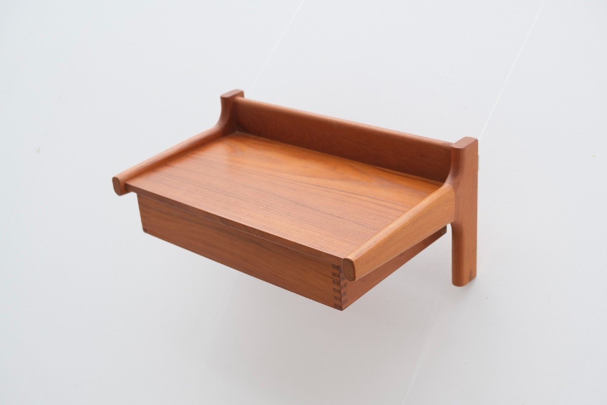 Teak Wall Shelf By Kai Kristiansen For Kaagaards Møbelfabrik, 1960  -photo-2