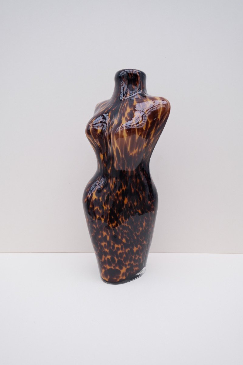 Murano Blown Glass Vase, Italy 1980-photo-2