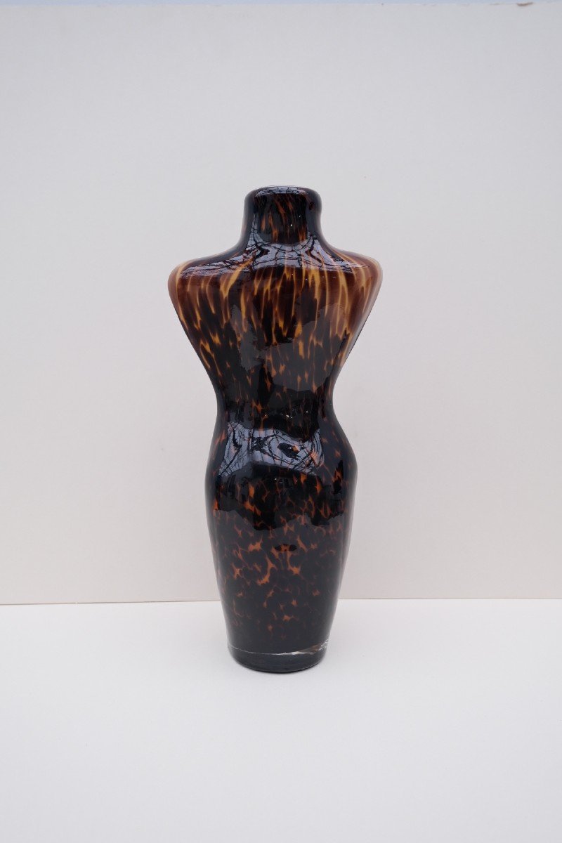 Murano Blown Glass Vase, Italy 1980-photo-4