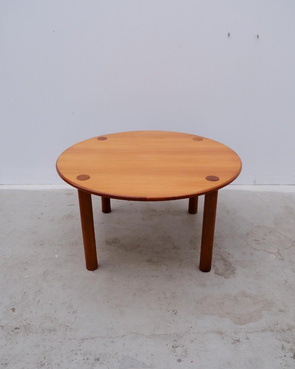 Modernist Pine Dining Table, 1970s  -photo-2