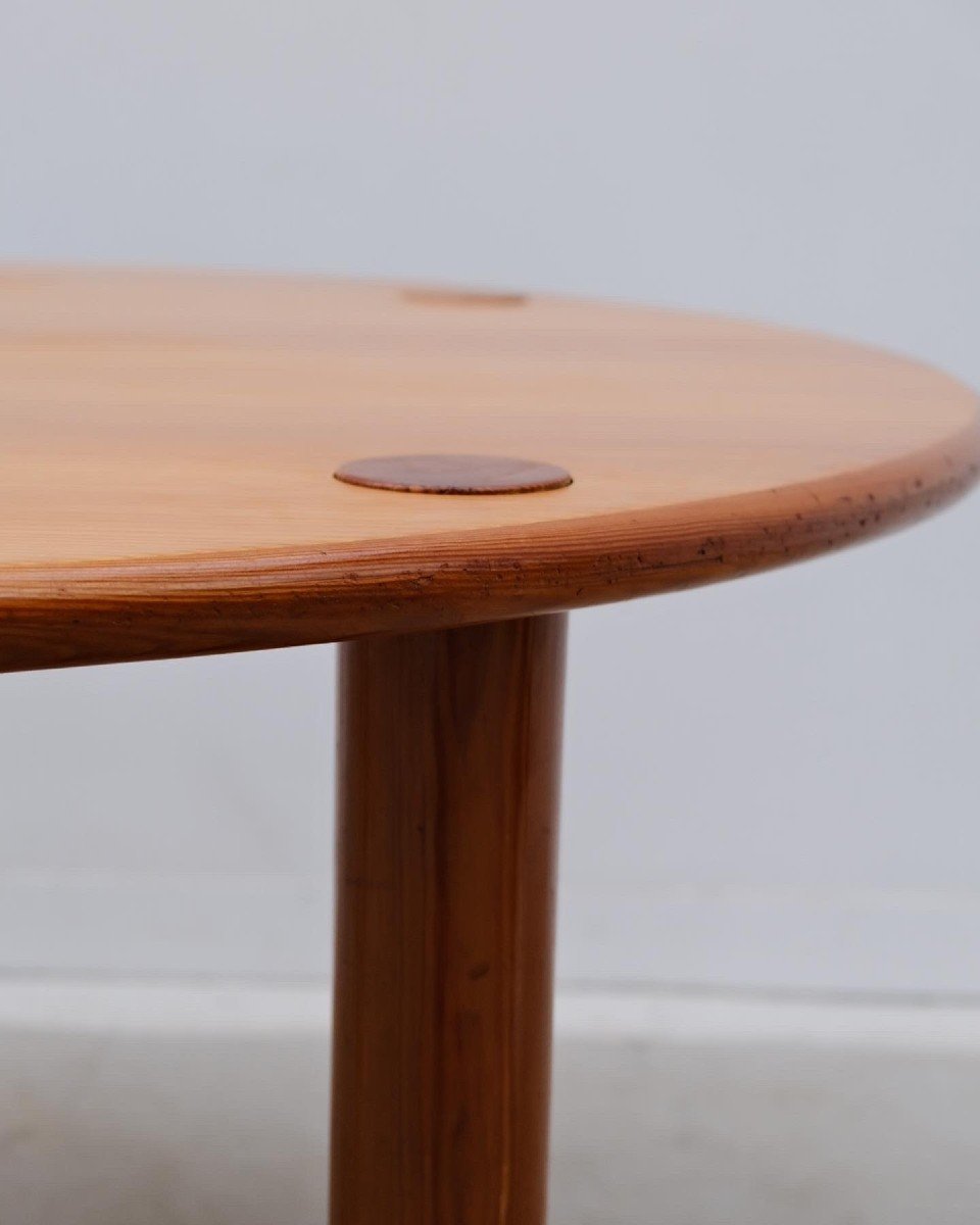 Modernist Pine Dining Table, 1970s  -photo-2