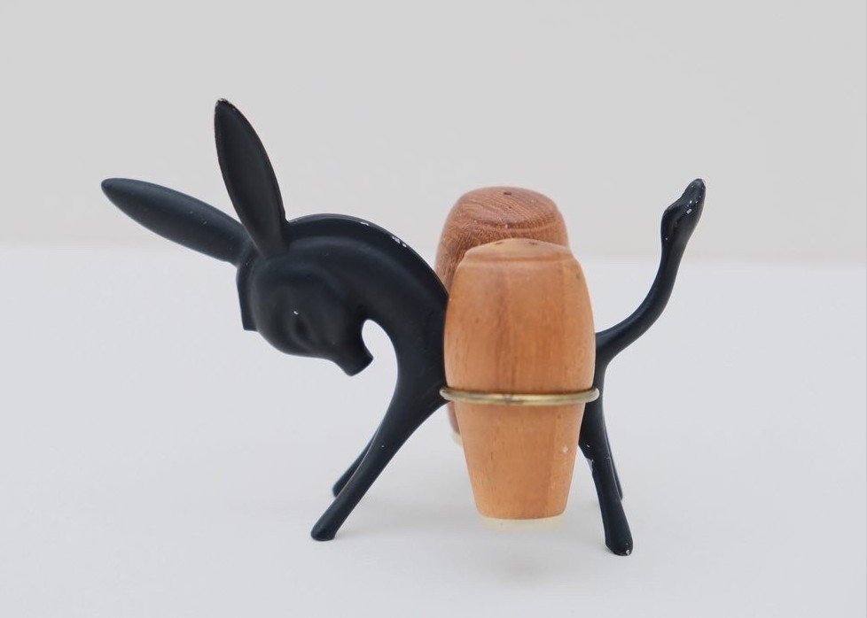 Walter Bosse Donkey Salt And Pepper Shaker Set By Herta Baller 1960