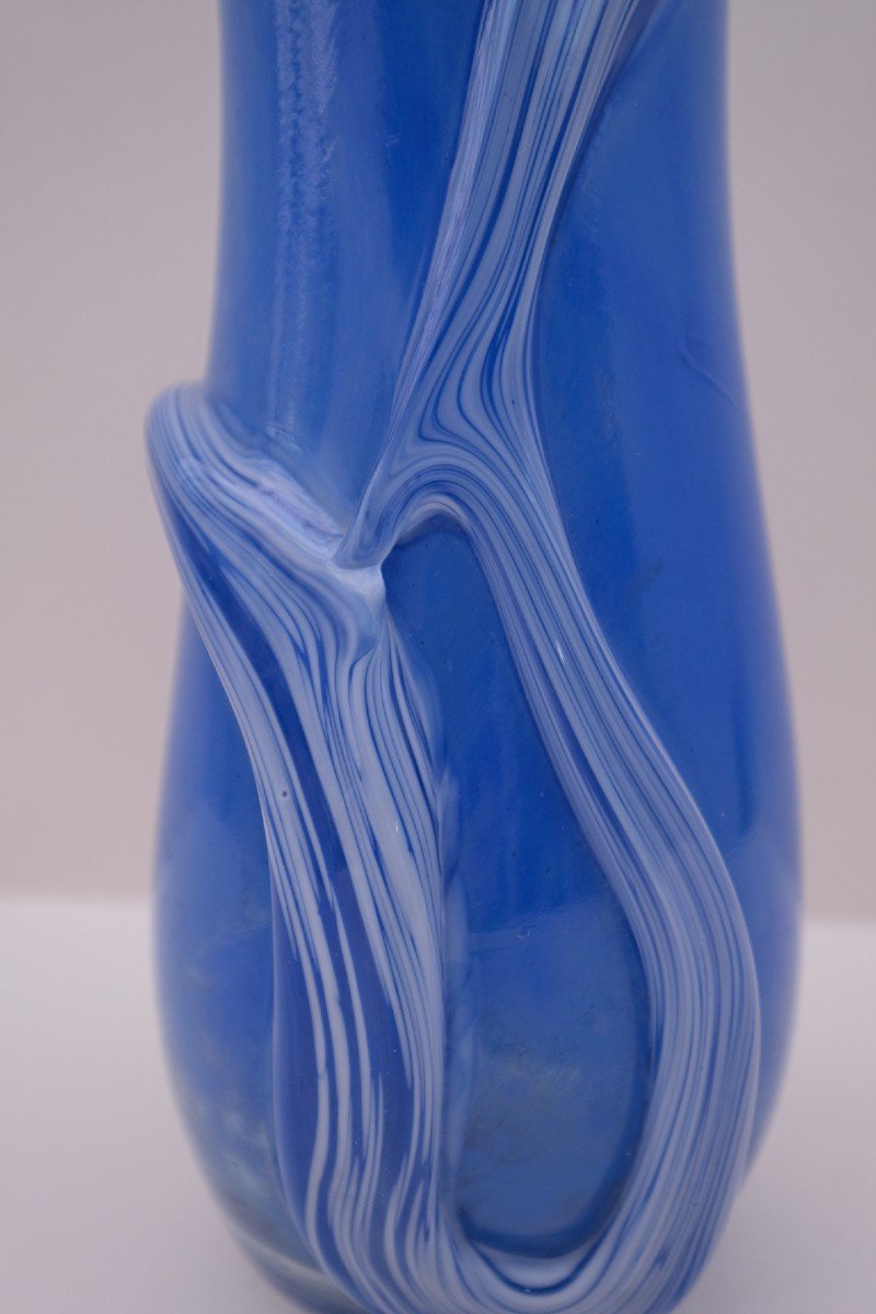 Vase En Verre Soufflé, France 1970 -photo-2