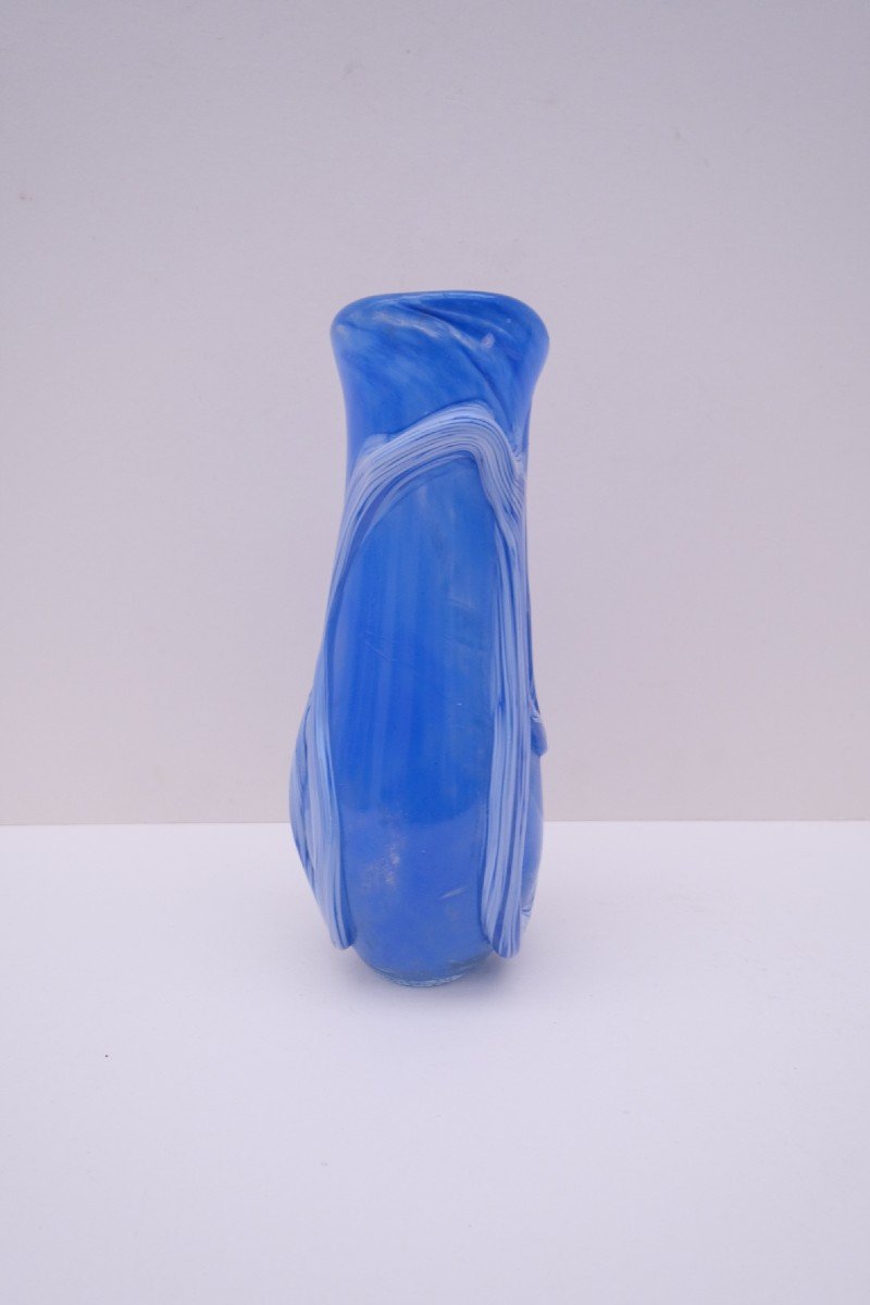 Vase En Verre Soufflé, France 1970 -photo-4