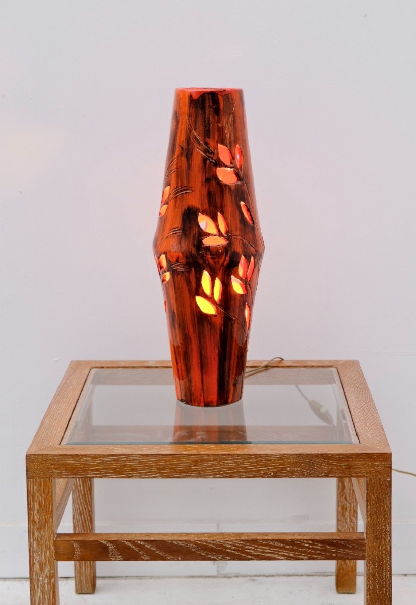 Lampe En Céramique De Honoré Camos - Vallauris, 1960