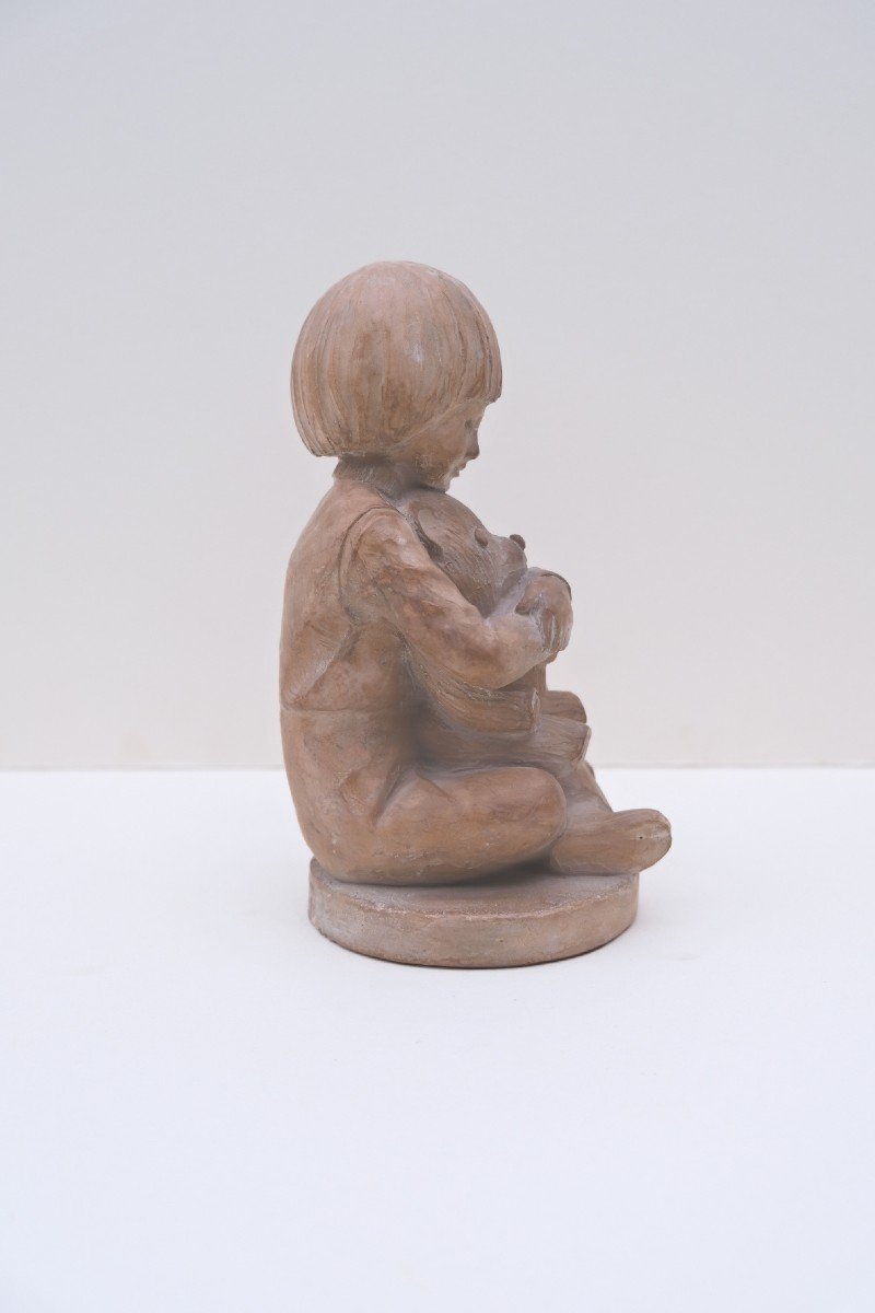 Sculpture By Patrice Hannon For Austin Productions In Terracotta, 1982  -photo-2