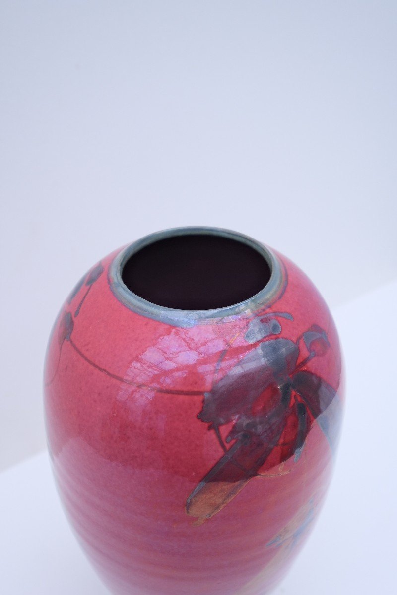 Vase De Alain Dejardin En Céramique, France 1994  -photo-2