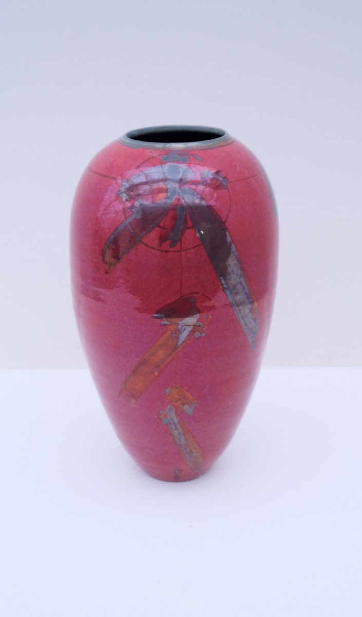 Vase De Alain Dejardin En Céramique, France 1994  