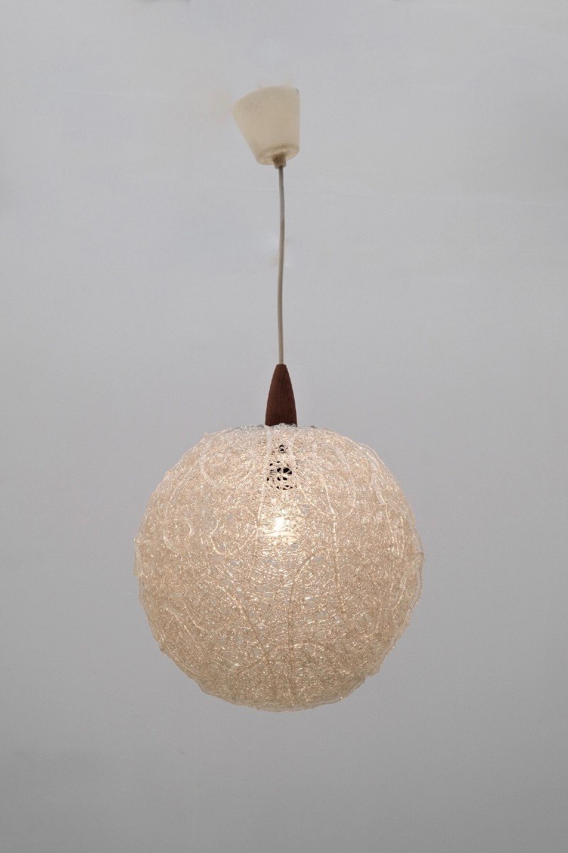 Scandinavian Acrylic Chandelier, 1960s-photo-1