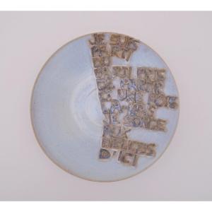 Signed Decorative Ceramic Dish, 1970  