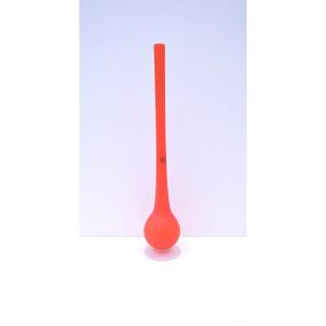 Vase Soliflore De Carlo Moretti En Verre Orange, Italie 1980 