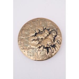 Médaille De R. Mayot En Bronze Calendrier 1993 Europe