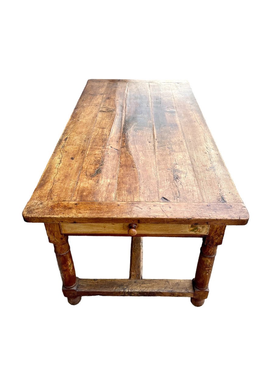 French 18th Century Farmhouse Kitchen Table-photo-2