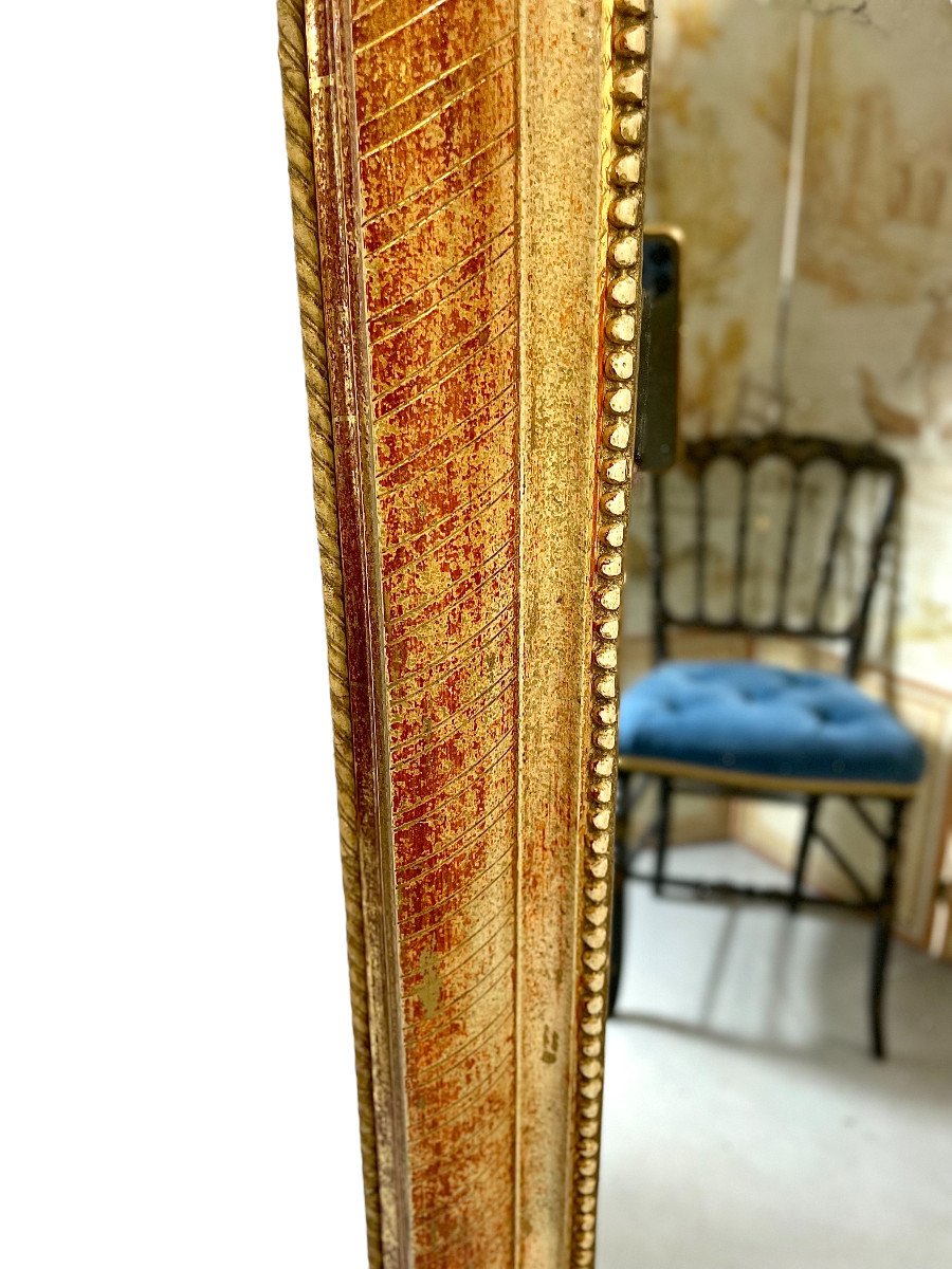 Louis Philippe Giltwood Mirror, 19th Century-photo-2