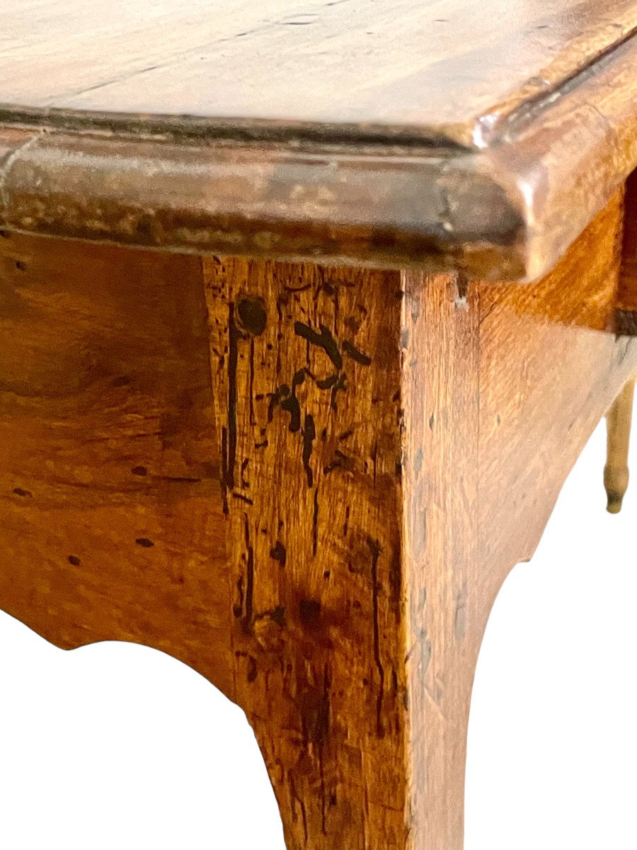 18th Century Louis XV Walnut Side Table, Or Ladies Desk-photo-6