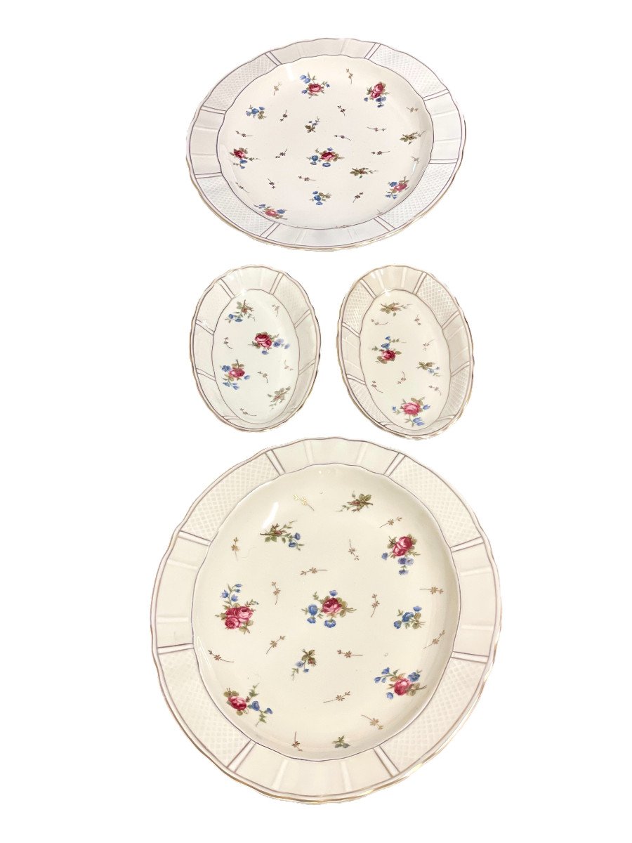 Limoges Bernardaud Set Of 62-piece Faience Dinnerware-photo-7