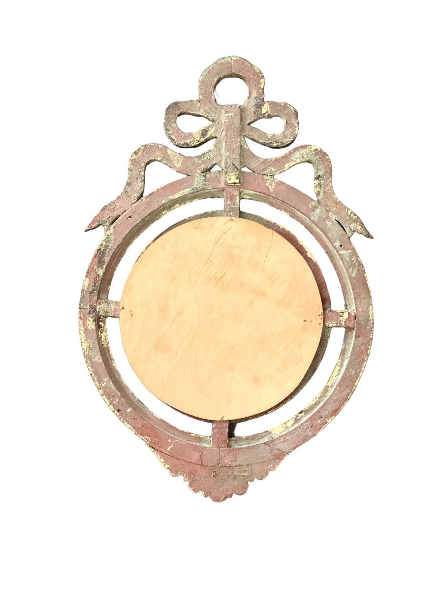 Louis XVI Style Convex Wall Mirror-photo-4