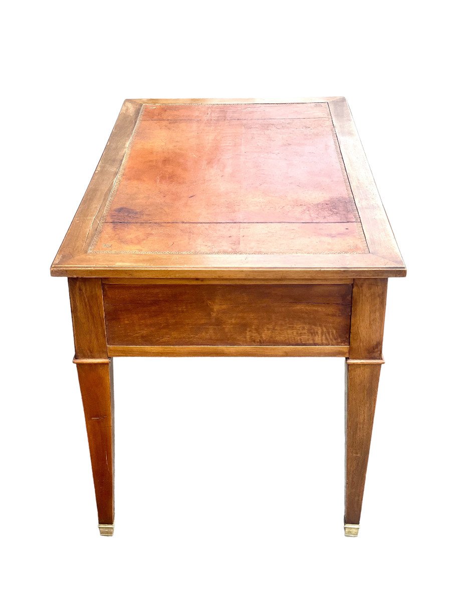 19th Century Louis XVI Style Leather Top Writing Desk-photo-2