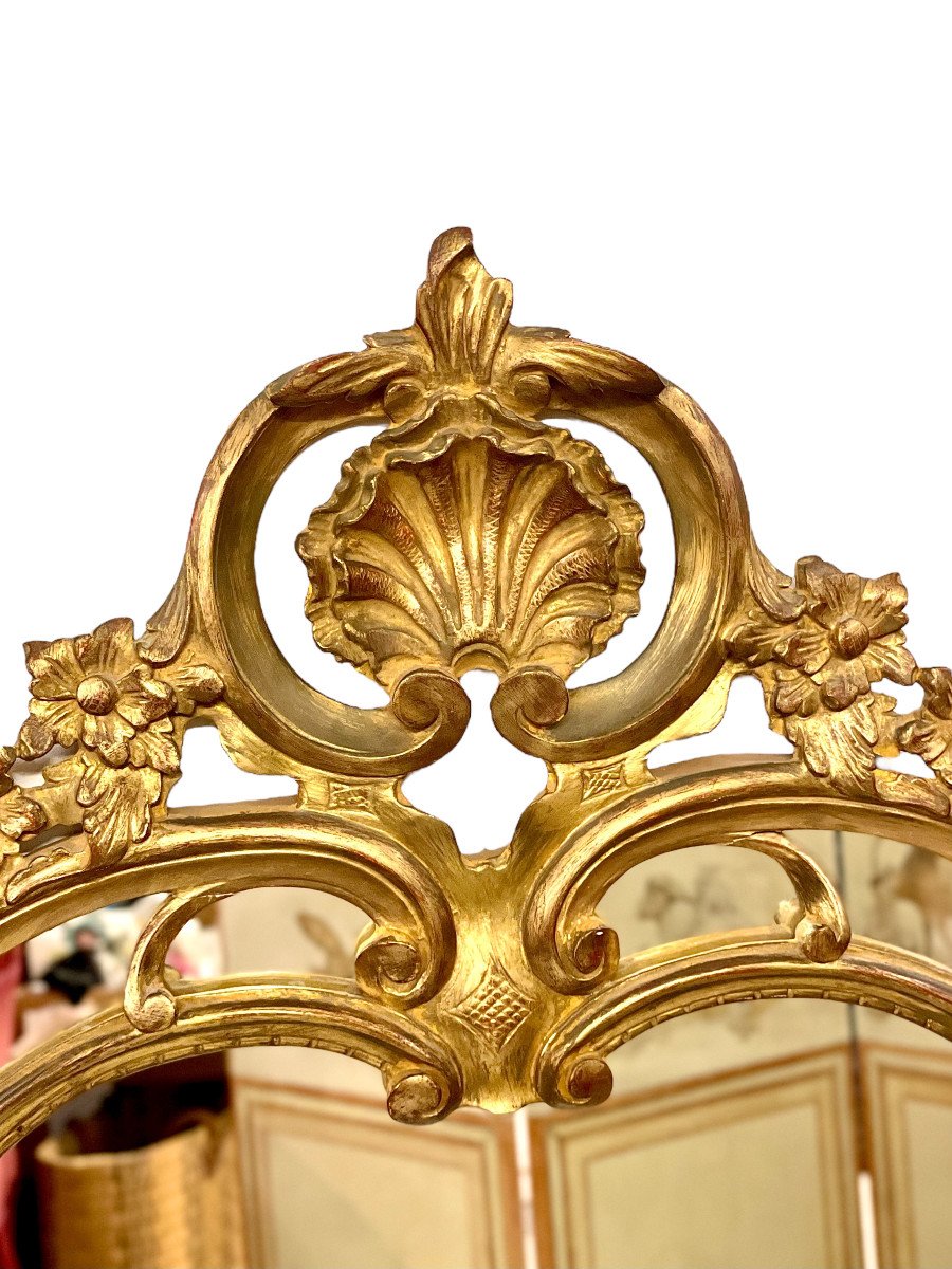 Miroir Doré de Style Néo-Rococo-photo-2