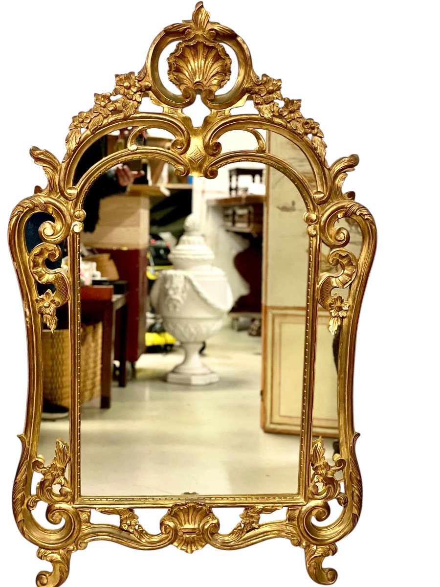 Miroir Doré de Style Néo-Rococo-photo-3