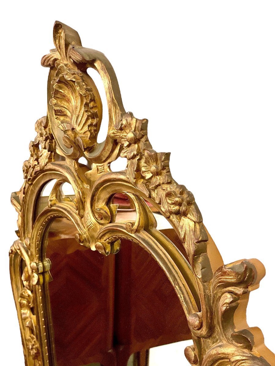 Miroir Doré de Style Néo-Rococo-photo-1