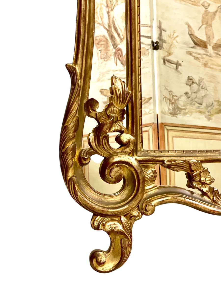 Miroir Doré de Style Néo-Rococo-photo-5