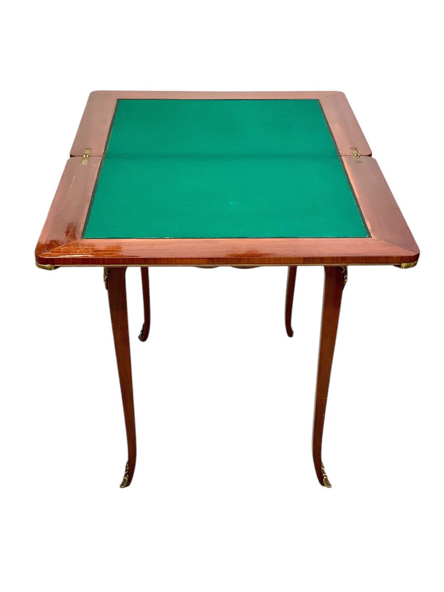 19th Century Game Table With Marquetry-photo-7