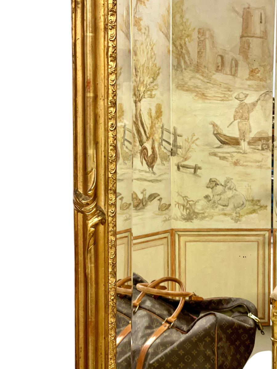 Louis XV Style Giltwood Mirror, 19th Century-photo-6