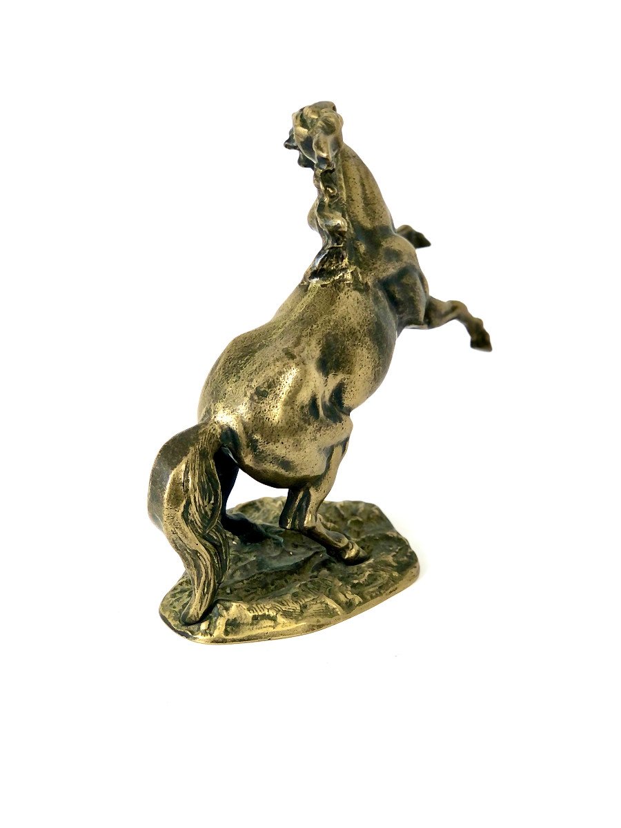 Bronze Statue. "prancing Horse" By Renown Sculptor Hippolyte Moreau.-photo-4