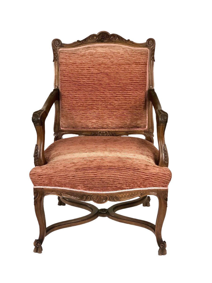 A Pair Of Gorgeous 19th Century “fauteuils à La Reine” In Régence Style-photo-1