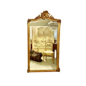 Miroir en Bois Doré de Style Louis XV, XIXe siècle