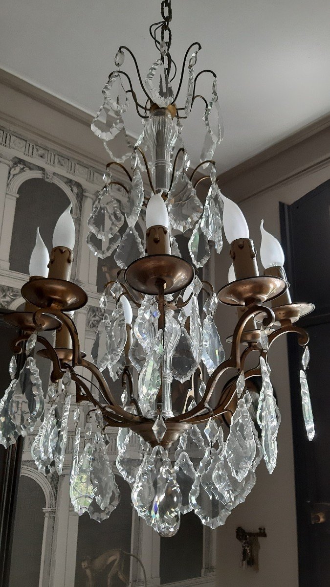 Bronze Chandelier And Tassels With 9 Lights-photo-3
