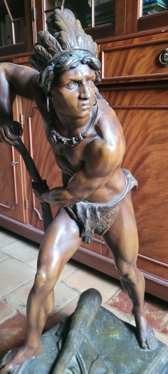 Bronze Of Niconor Plaza "the Last Of The Mohicans"-photo-2