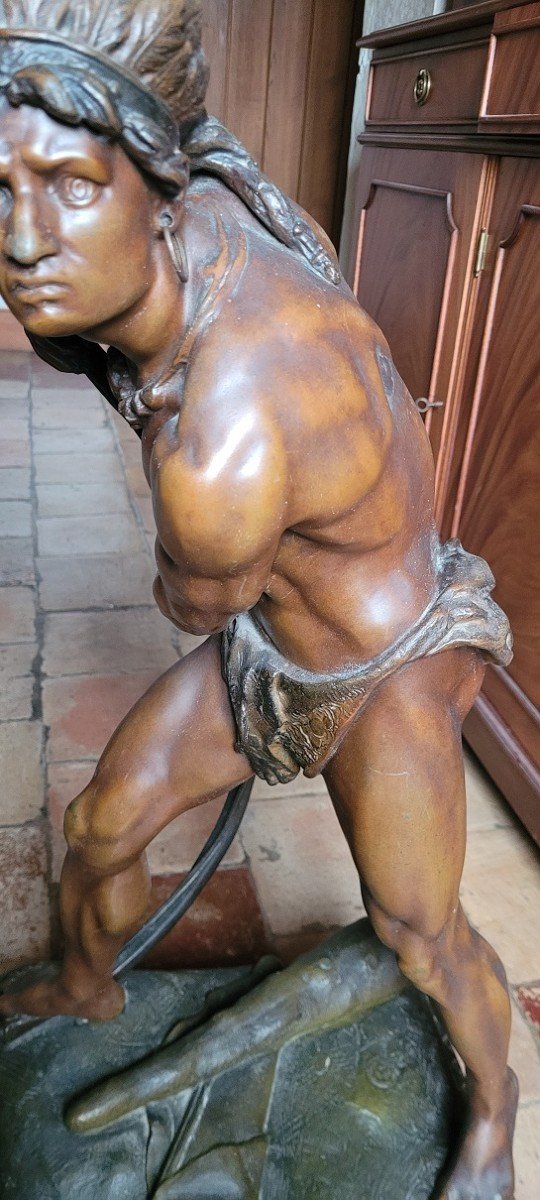 Bronze Of Niconor Plaza "the Last Of The Mohicans"-photo-4