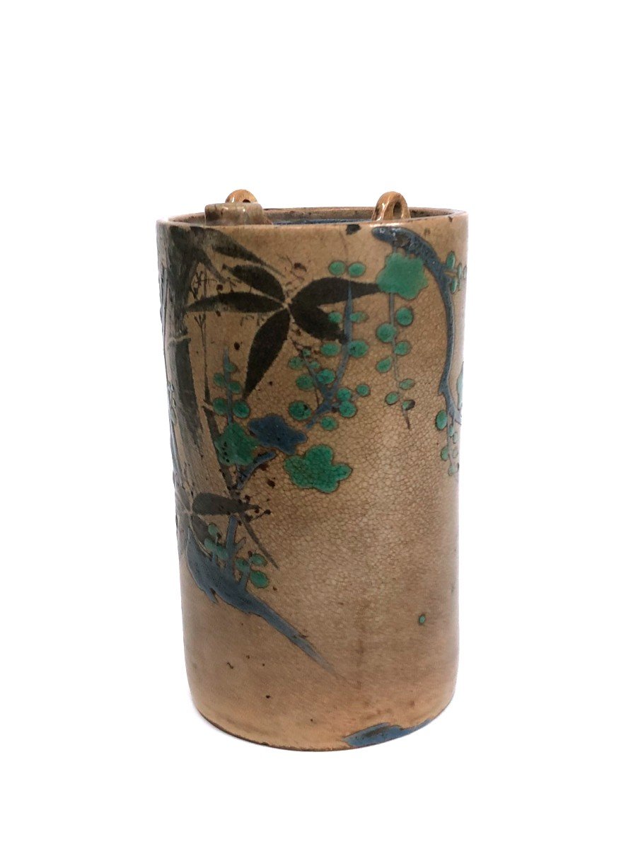 Tokkuri Sake Bottle Kyoto Kiyomizu Japan Edo Period-photo-3