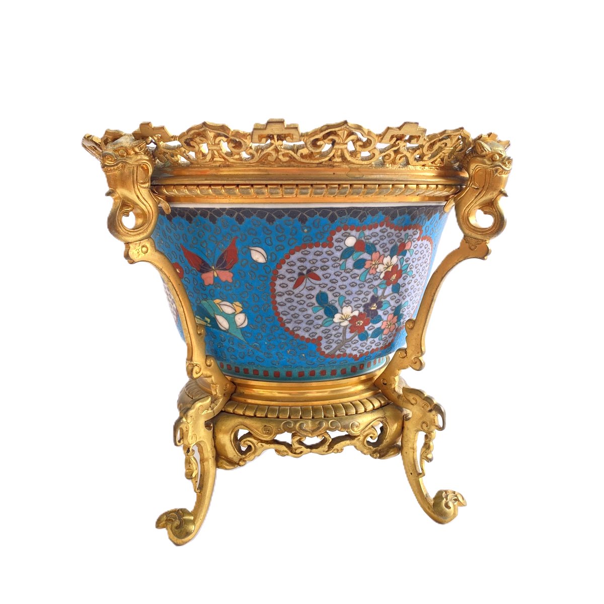 Coupe Cloisonné Sur Porcelaine Japon Kanzan Denshichi-photo-2